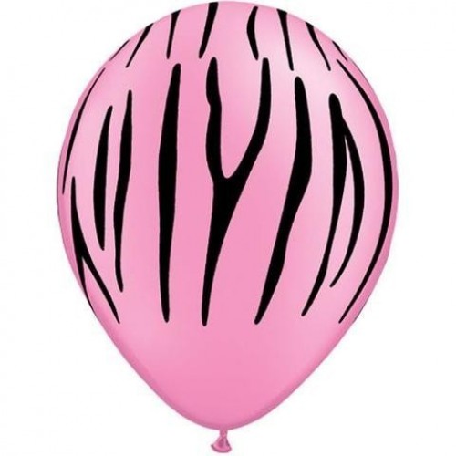 $D 50 GLOBOS 11" LATEX CEBRA ROSA