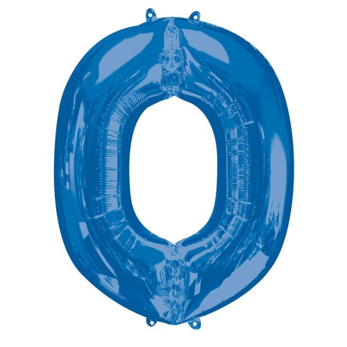   GLOBO 34" FOIL LETRA O AZUL