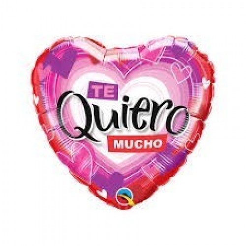 $D GLOBO 18" FOIL FORMA CORAZON TQ MUCHO
