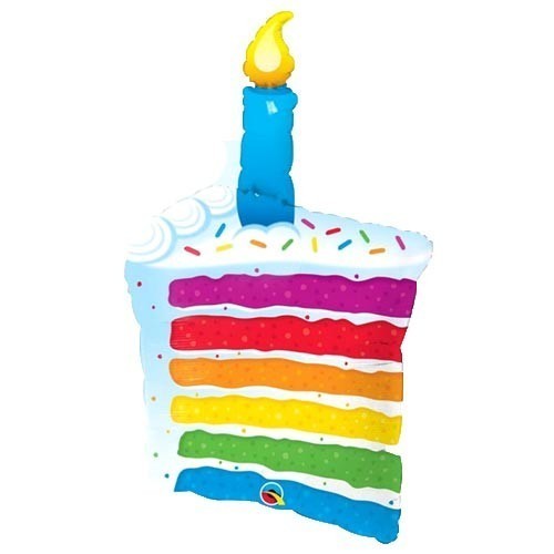 GLOBO 42" FOIL FORMA PASTEL ARCO IRIS