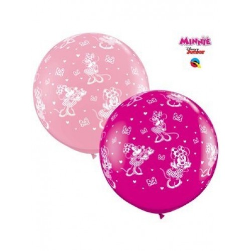 $D 2 GLOBOS JUMBO 3FT MINNIE MOUSE