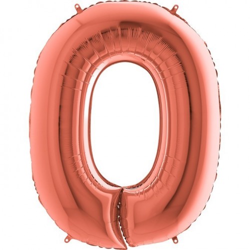   GLOBO 40" FOIL FORMA N0 ROSA OR