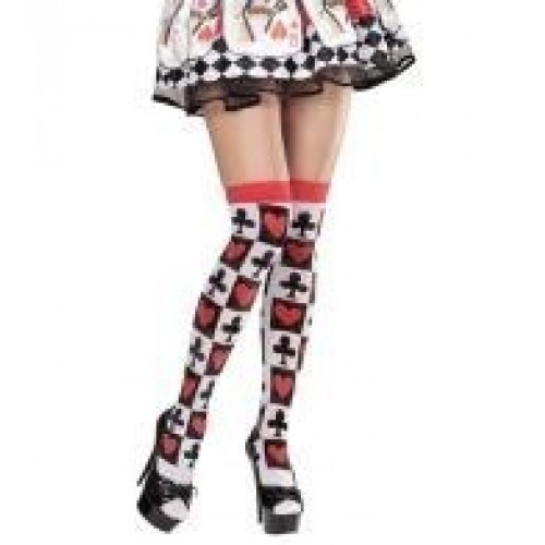 MEDIAS T-UNICA MUSLO POKER REINA CORAZON