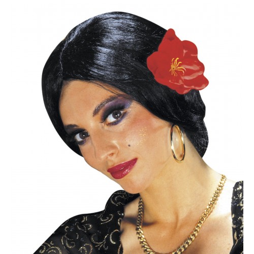 PELUCA CARMEN CON FLOR ESPAÑOLA