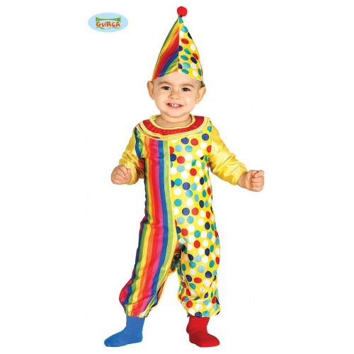 ! DISFRAZ 12A24MESES PAYASO MULTICOLOR