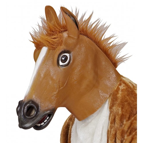 MASCARA CABEZA COMPLETA CABALLO MARRON