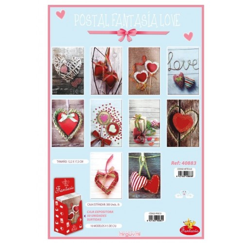 $D TARJETA POSTAL FANTASIA LOVE  