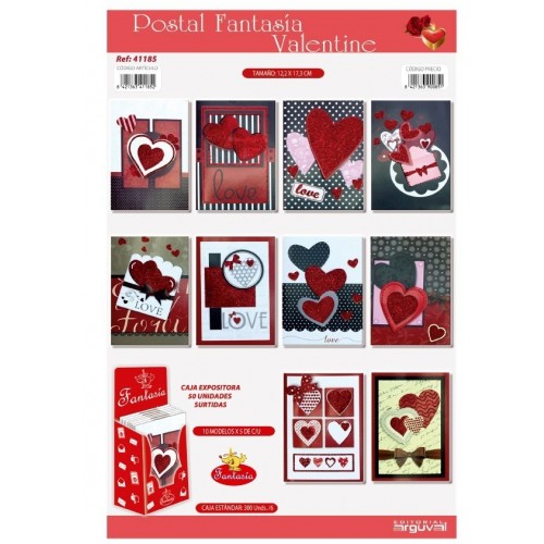 $D TARJETA POSTAL FANTASIA VALENTIN