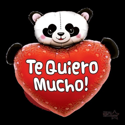 $D GLOBO 36" FOIL OSO PANDA TE QUIERO MU