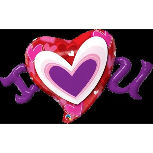 GLOBO 46" FOIL FORMA  I CORAZON U