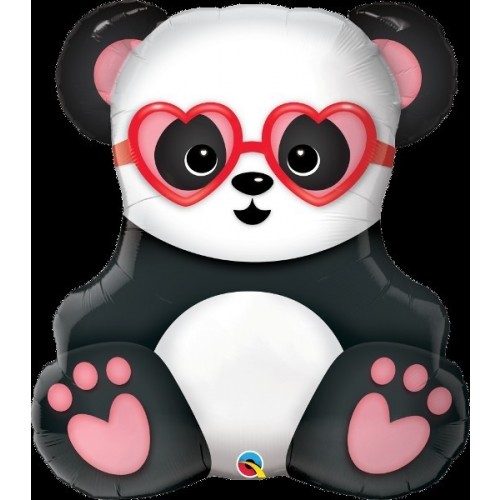 $D GLOBO 32" FOIL FORMA  OSO PANDA GAFA
