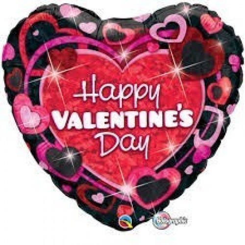 $D GLOBO 36" FOIL CORAZON HOLOG.VALENTIN