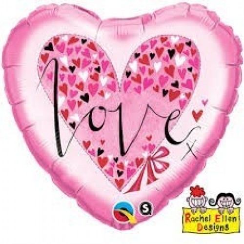 $D GLOBO 18" FOIL CORAZON LOVE LITTE