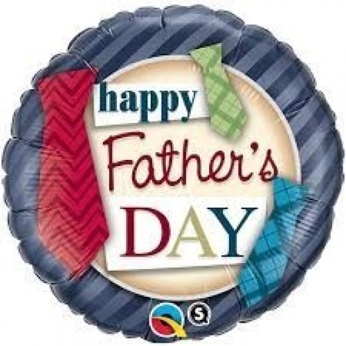 $ GLOBO 18" FOIL HAPPY FATHER´S DAY TIES