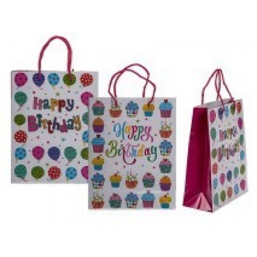 BOLSA REGALO HAPPY BIRTHDAY 18X23CM