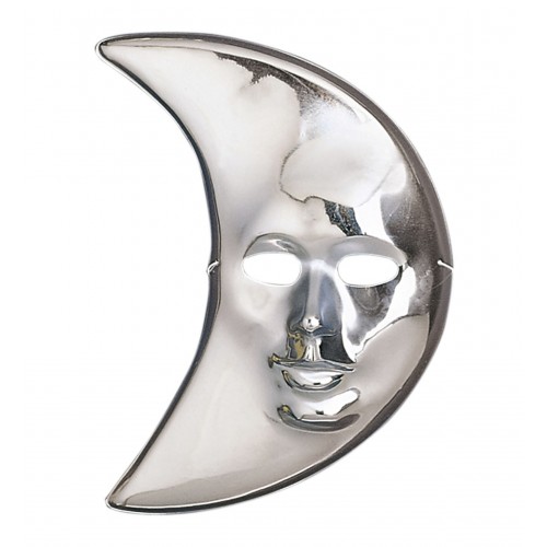   MASCARA METAL PLATA LUNA