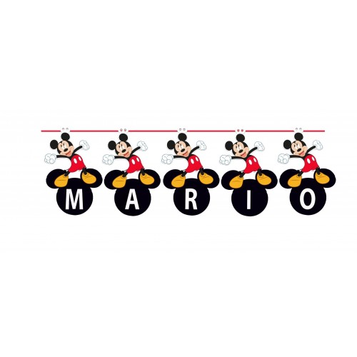 $D GUIRNALDA PON TU NOMBRE MICKEY CLASS