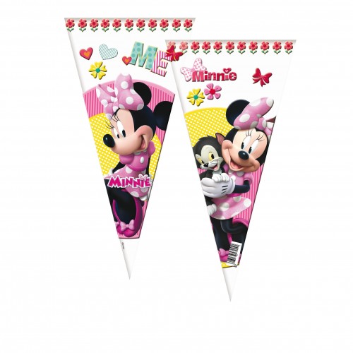 $D BOLSA CONO MINNIE PINK 20X40CM