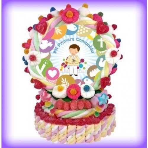 TARTA OBLEA NIÑO DE COMUNION 680G