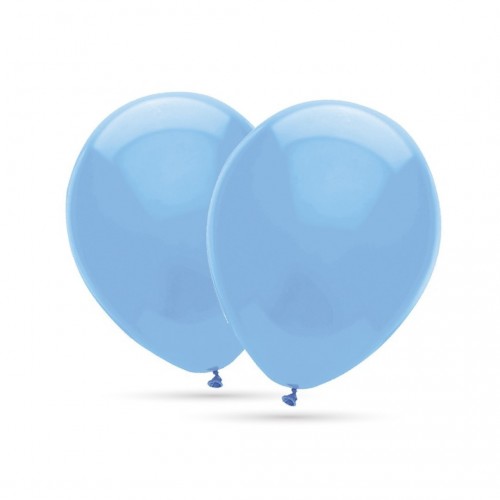   50 GLOBOS 9G AZUL CIELO