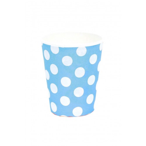   8 VASOS CELESTE TOPO 220ML