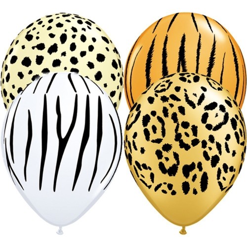 50 GLOBOS 11" LATEX  SAFARI