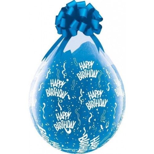 25 GLOBOS REGALO 18" HAPPY BITHDAY
