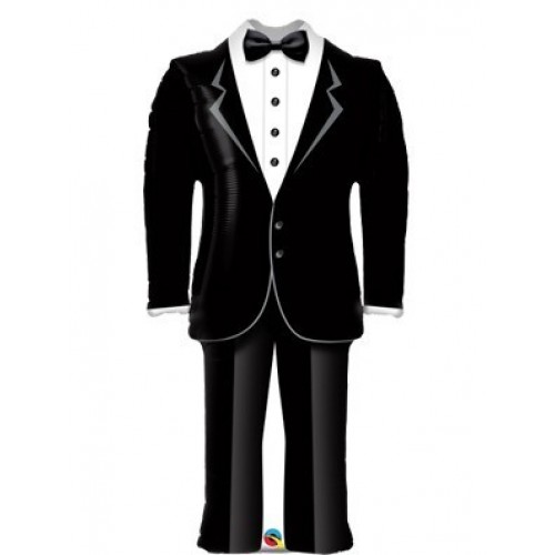 $D GLOBO 39" FOIL ESMOQUIN NOVIO BODA