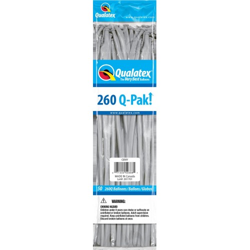 $E 50 GLOBOS LATEX MODELISMO 260Q PLATA