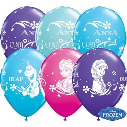 25 GLOBOS 11" LATEX FROZEN COL.SUR.
