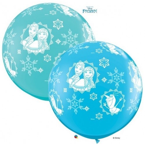 $D 2 GLOBOS JUMBO 3FT ANNA,ELSOLAF