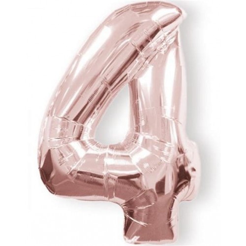   GLOBO 34" FOIL FORMA N4 ROSA ORO