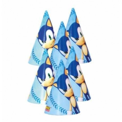 $D  6 SOMBREROS CONO SONIC