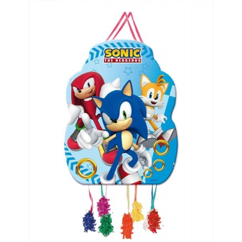 $D   PIÑATA PERFIL SONIC 33X46CM