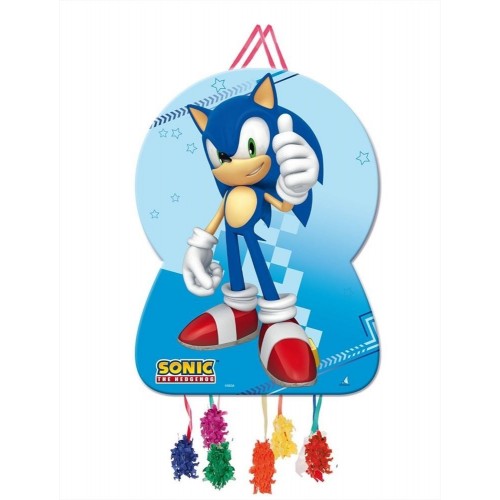 $D   PIÑATA SILUETA SONIC 46X65CM