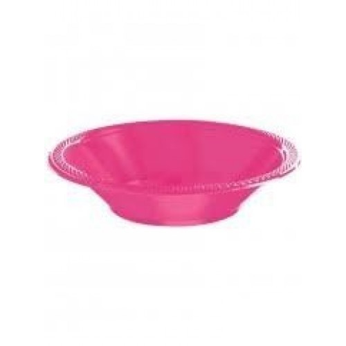 PAQ.20/U BOWL PLASTICO ROSA 355ML