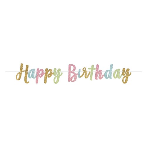 GUIRNALDA HAPPY BIRTHDAY GLITTER 3,65MT