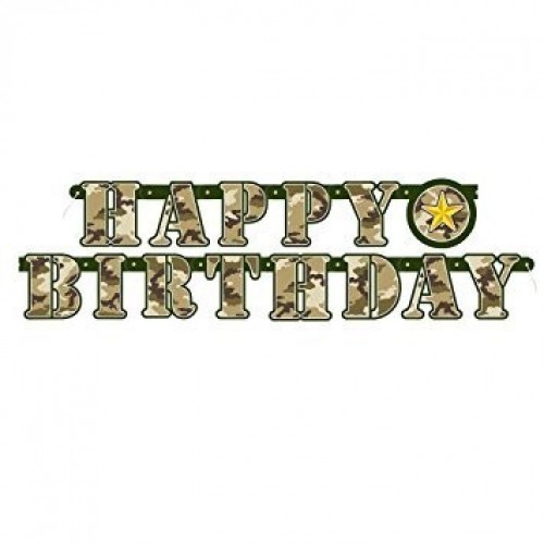  GUIRNALDA HAPPY BIRTHDAY CAMUFLAJE