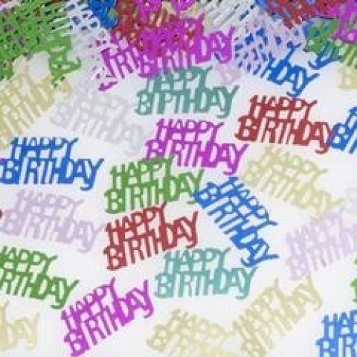 PAQ.CONFETI FORMA HAPPY BIRTHDAY MULTI