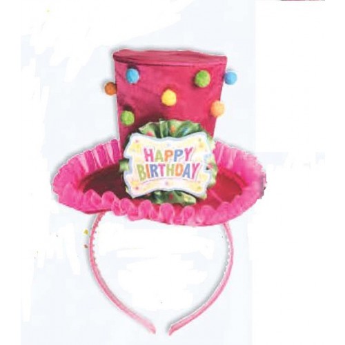 DIADEMA MINI SOMBRERO HAPPY BIRTHDAY