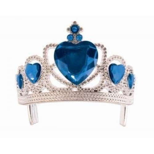 TIARA PRINCESA PIEDRAS AZUL