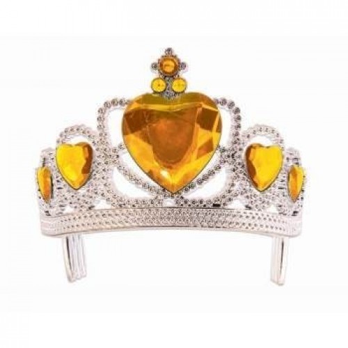 TIARA PRINCESA PIEDRAS AMARILLA