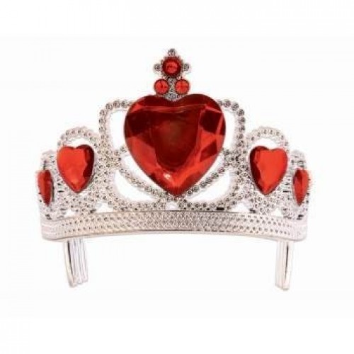 TIARA PRINCESA PIEDRAS ROJA