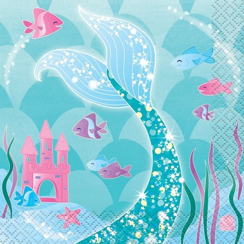  PAQ.16/U SERVILLETA SIRENA 25CM