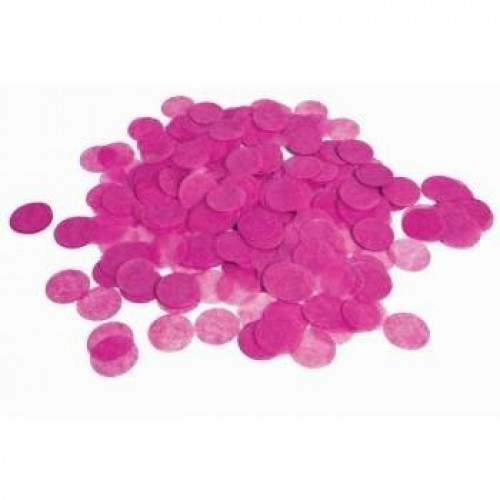   PAQ.CONFETI CIRCULOS FUCSIA 22GR