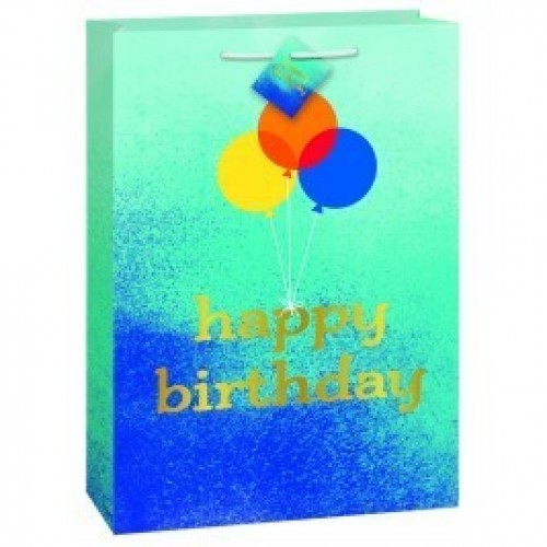 BOLSA REGALO JUMBO GLOBOS BIRTHDAY