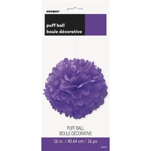  BOLA POMPON PURPURA 40,64CM