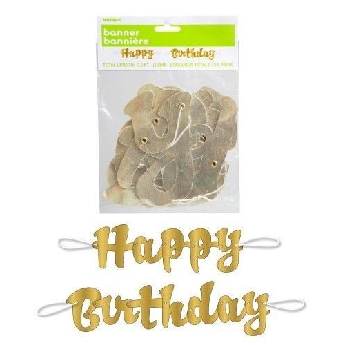  GUIRNALDA ORO HAPPY BIRTHDAY 1,06M