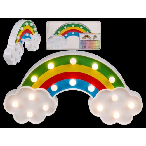 ARCO IRIS PLASTICO 16 LED 30X15X3CM