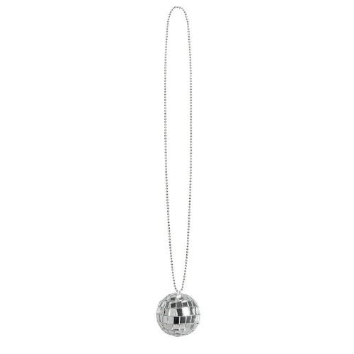   COLLAR BOLA DISCO PLATA